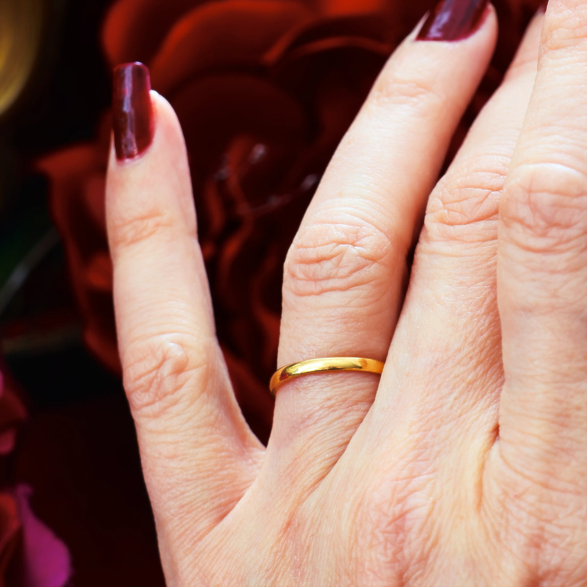 Rare Date 1861 22ct Gold Wedding Ring