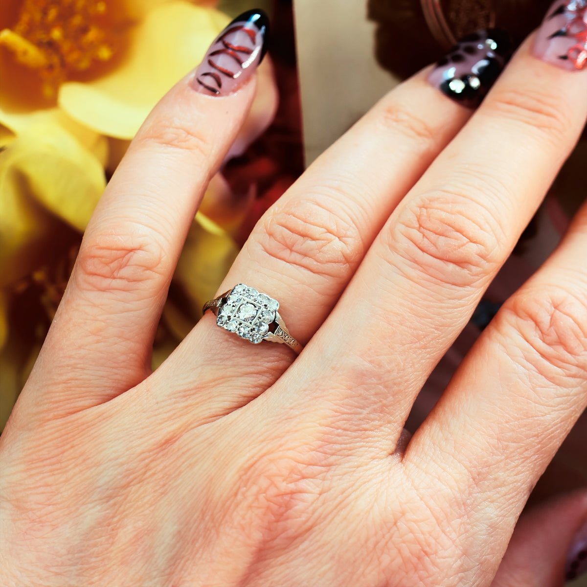Vintage Art Deco Diamond Engagement Ring