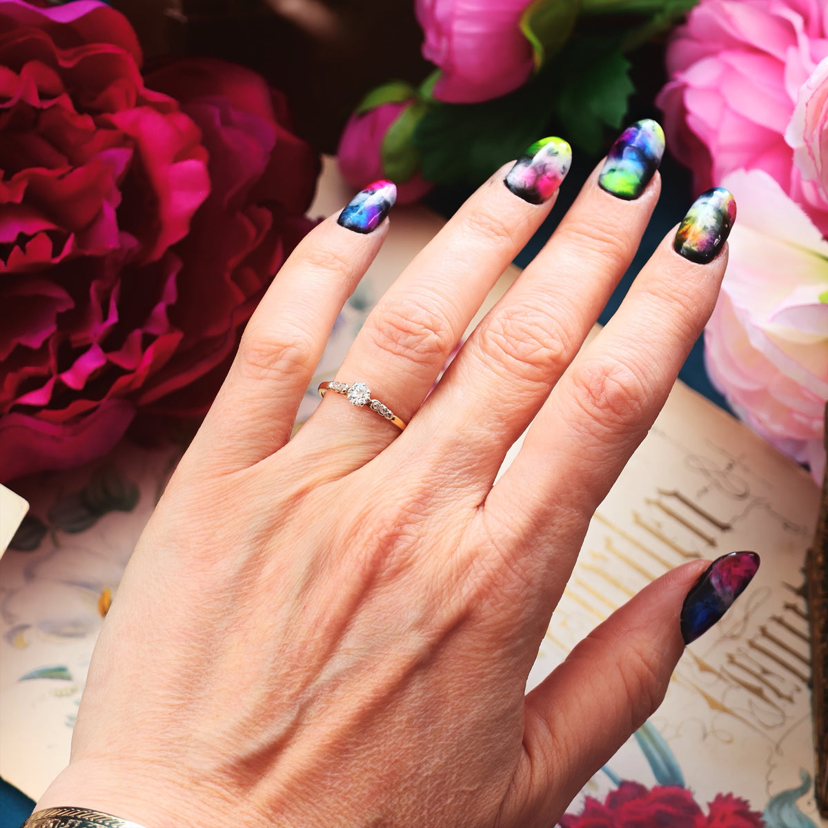 Unique Beauty! Vintage Diamond Engagement Ring