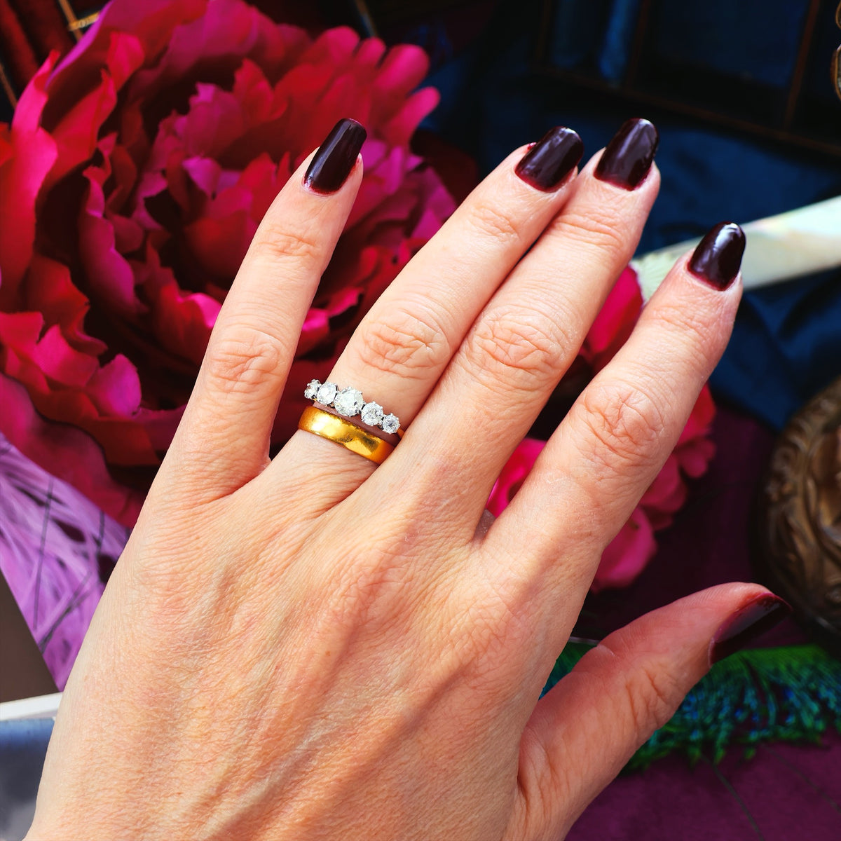 Antique Date 1912 22ct Gold Wedding Ring