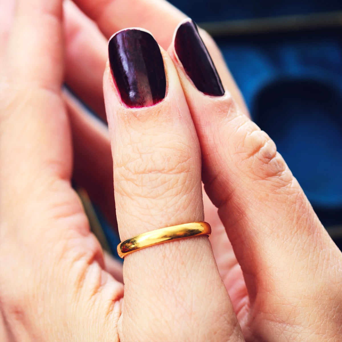 Together Forever! Pair of Vintage 22ct Gold Wedding Bands