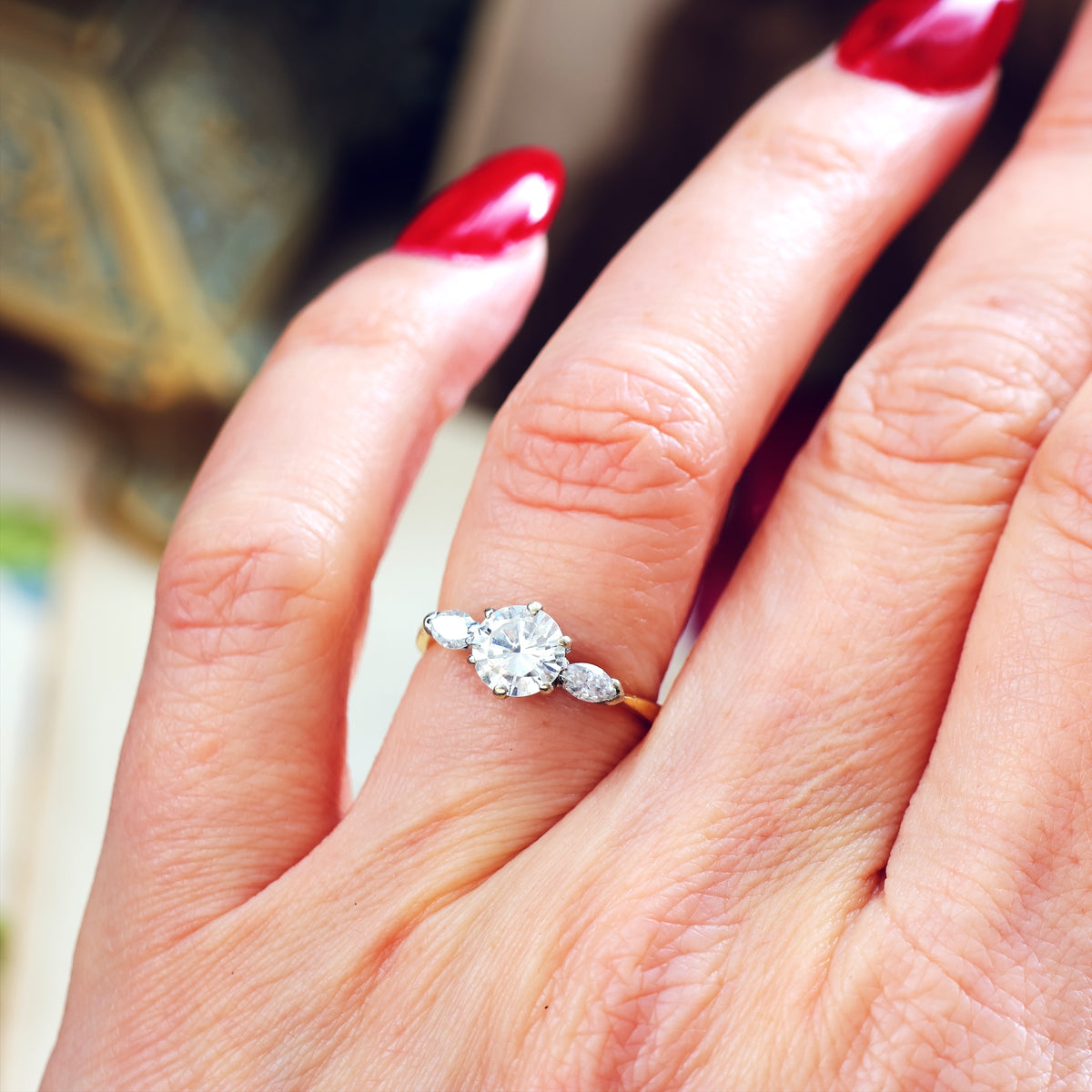 Sensational Vintage 0.90ct Diamond Engagement Ring