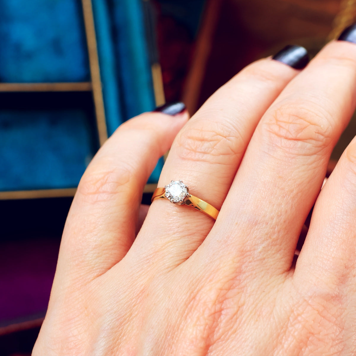 Classic Vintage Date 1981 Diamond Engagement Ring