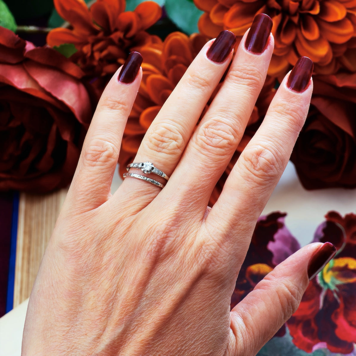An Adorable Little Vintage Diamond Engagement Ring