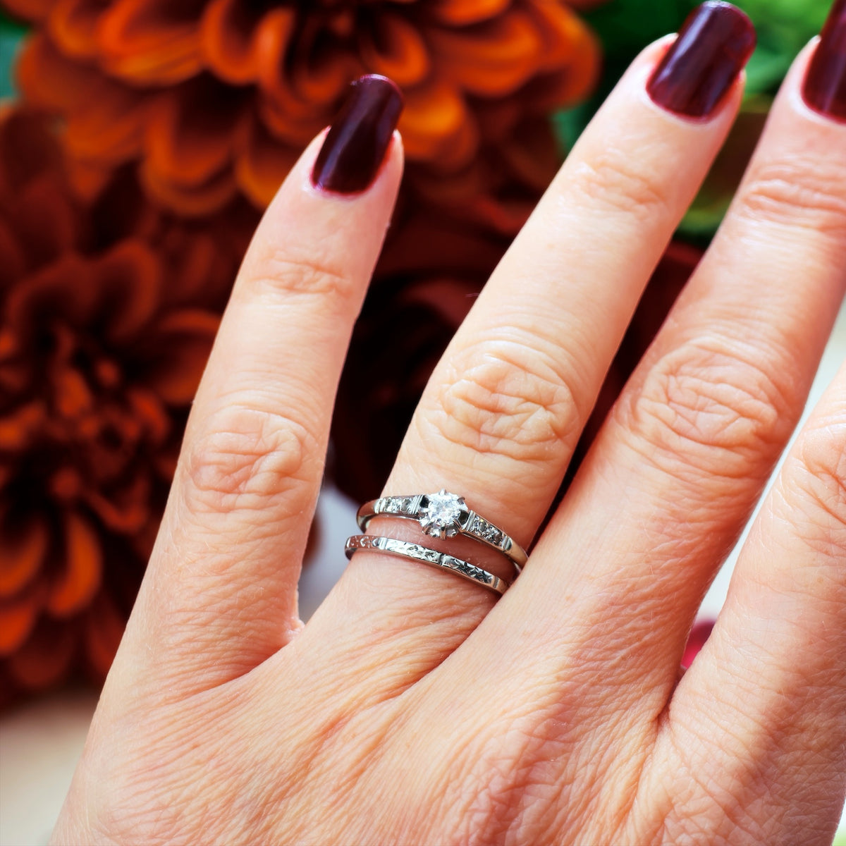An Adorable Little Vintage Diamond Engagement Ring