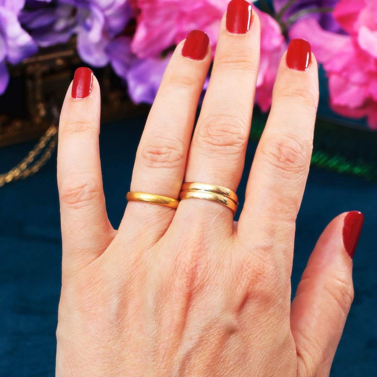 Vintage Date 1957 22CT Gold Wedding Ring