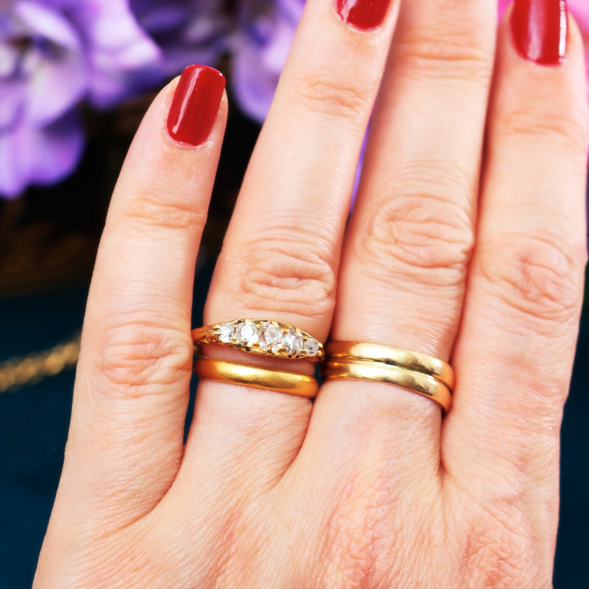 Vintage Date 1957 22CT Gold Wedding Ring