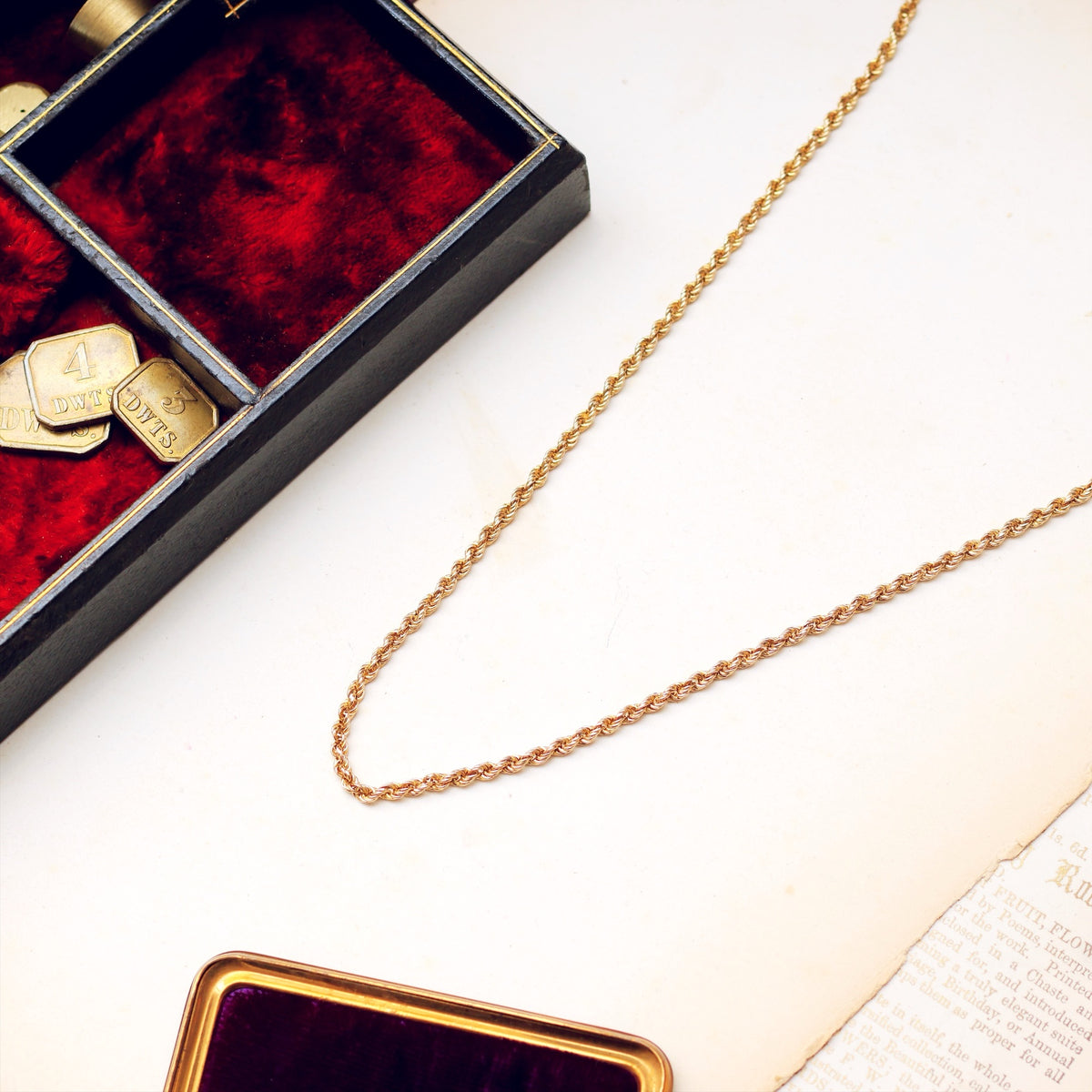 Statement Vintage 9ct Gold Rope Link Chain