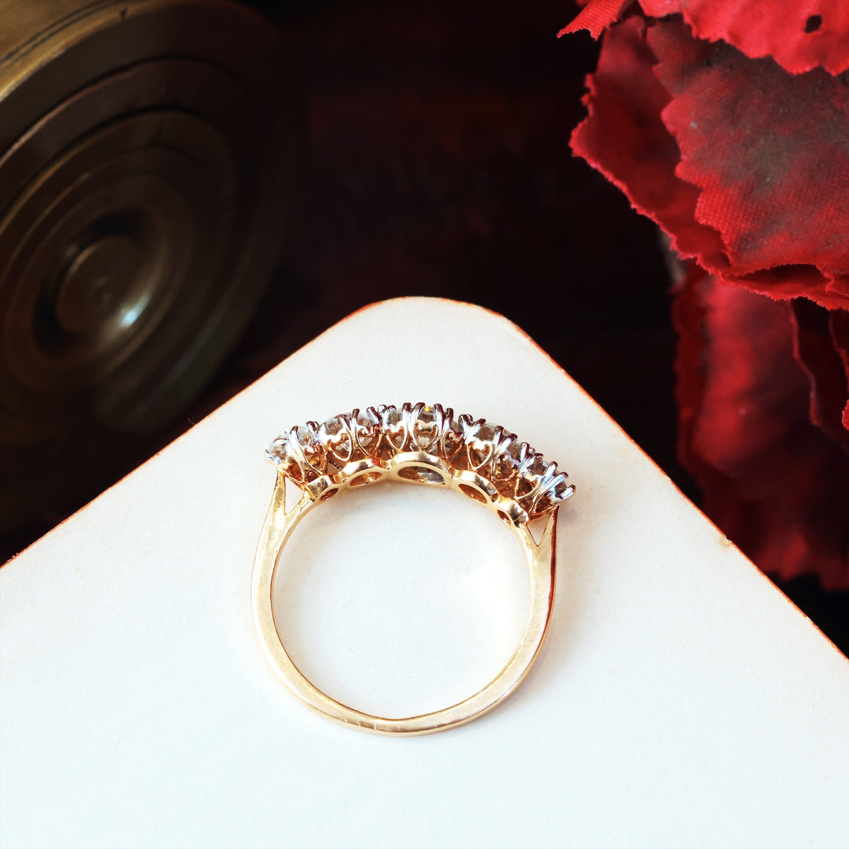 Sparklesome Lovely! Vintage Five Stone Diamond Ring