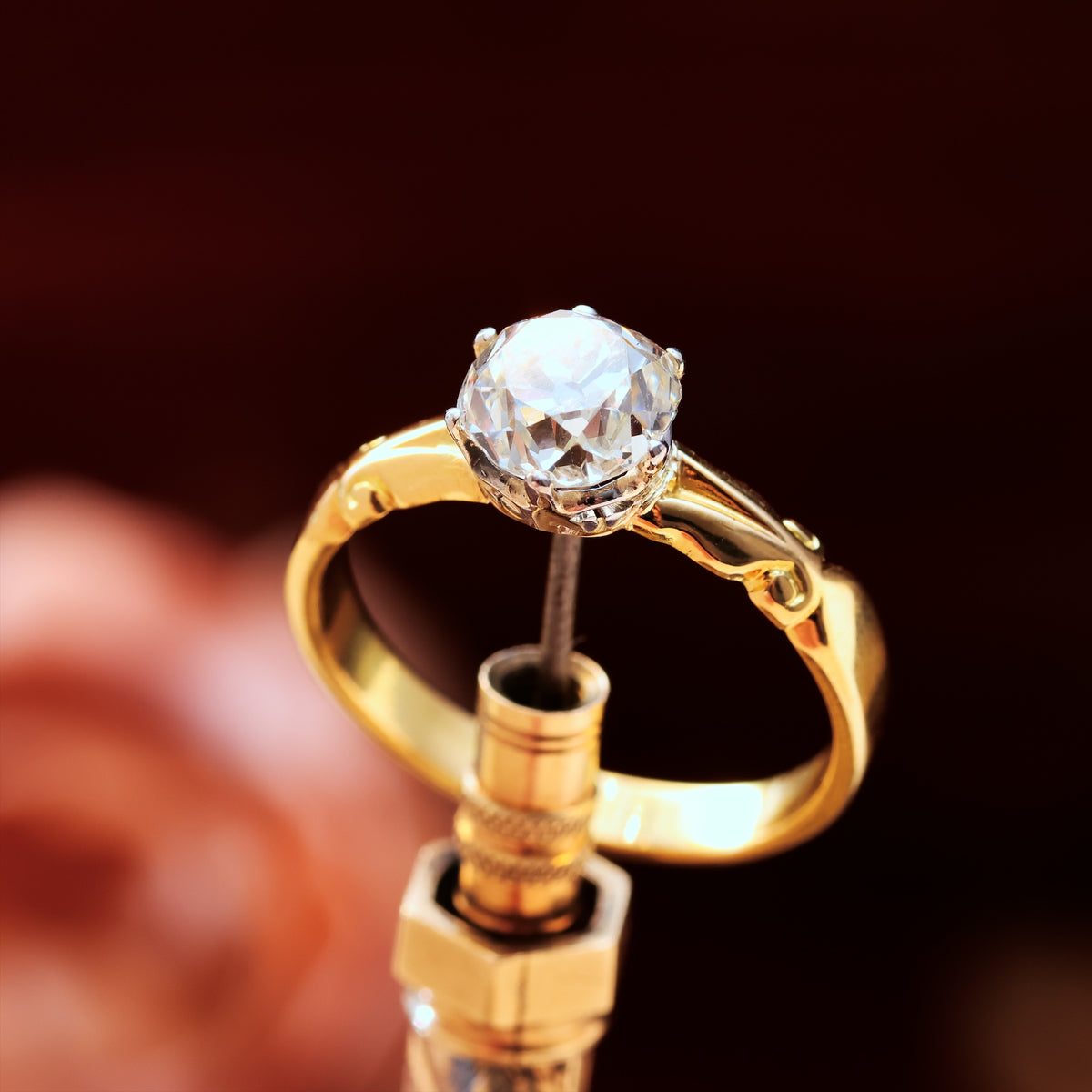 Captivating 1.35ct Mine Cut Diamond Engagement Ring