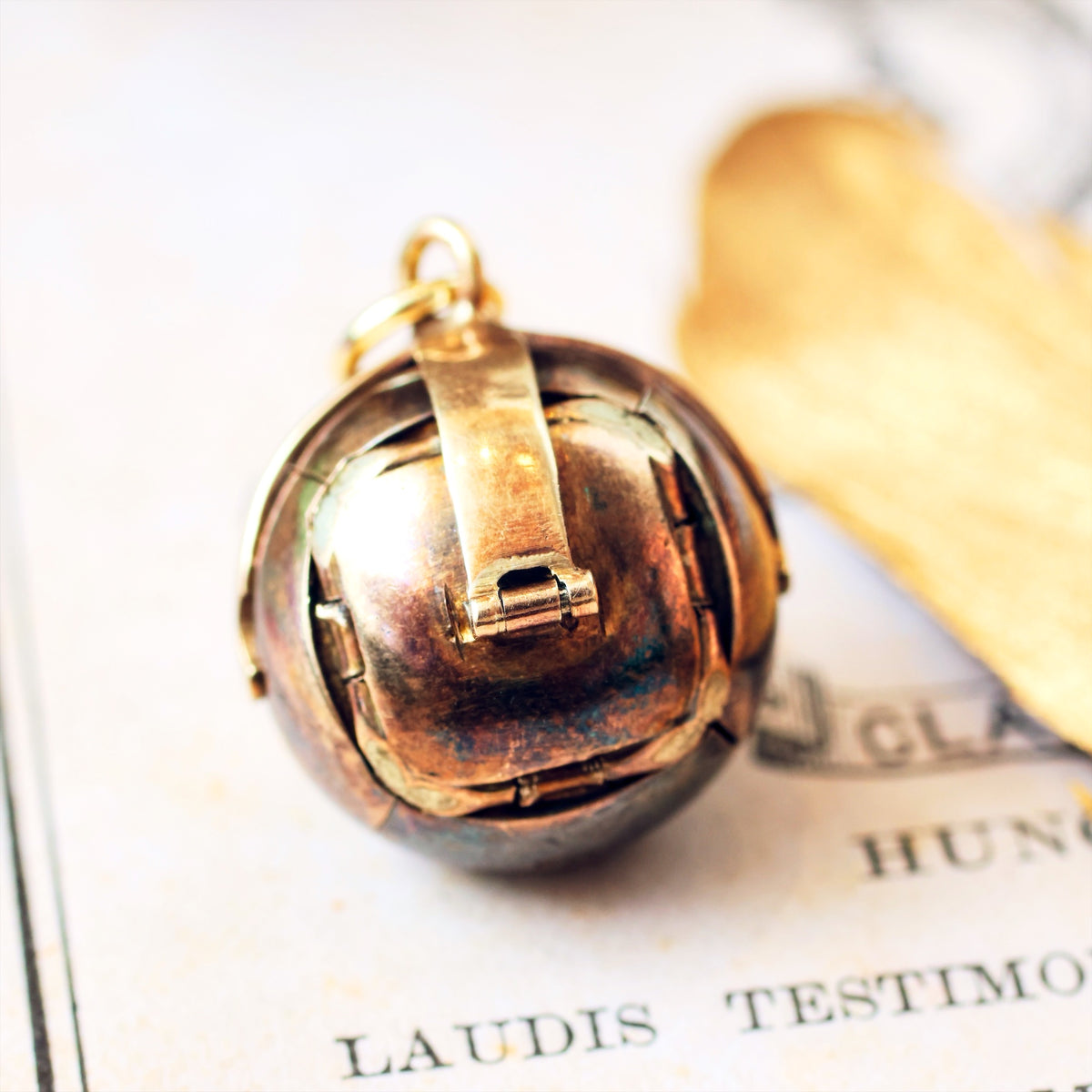 Vintage Silver Gilt Masonic Ball