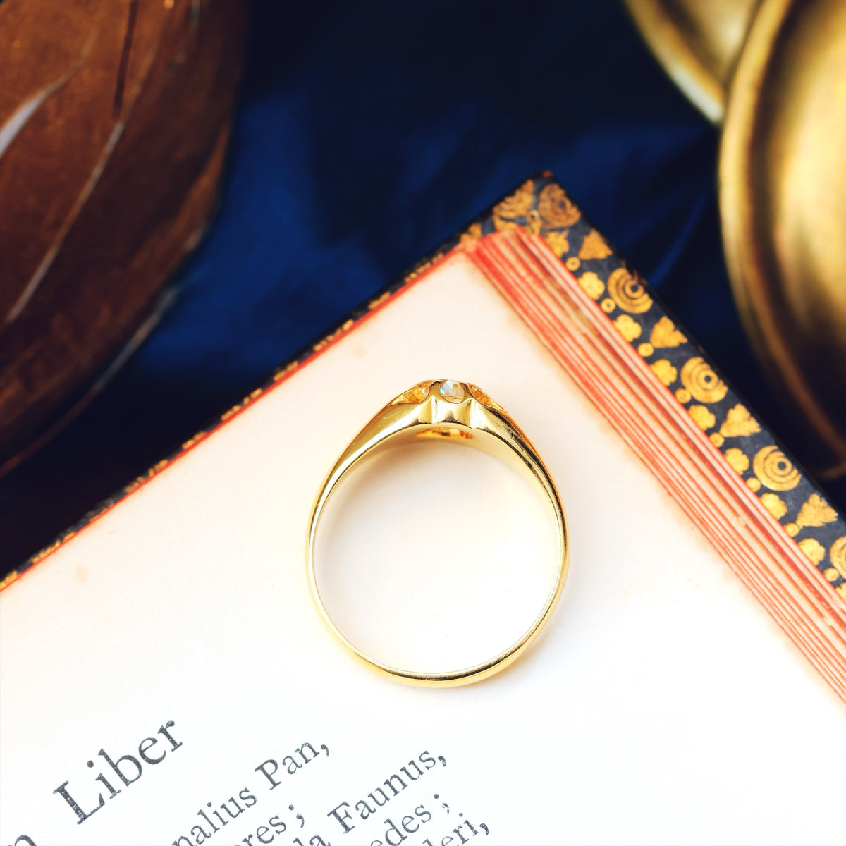 Gents Date 1929 Old Mine Cut Diamond Ring