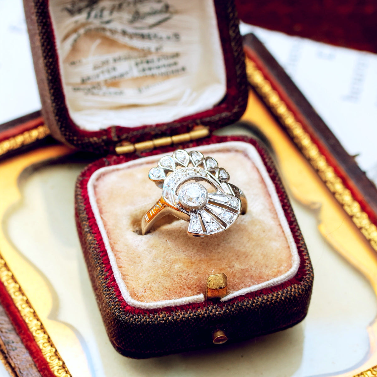 Extravagant Vintage Diamond Cocktail Ring