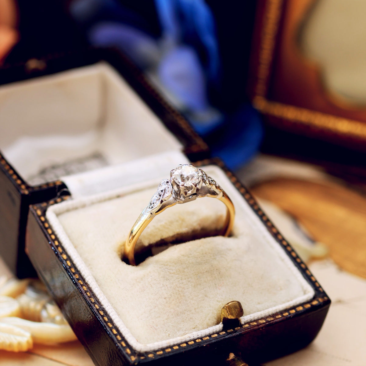 Beautifully Unique Vintage Diamond Engagement Ring