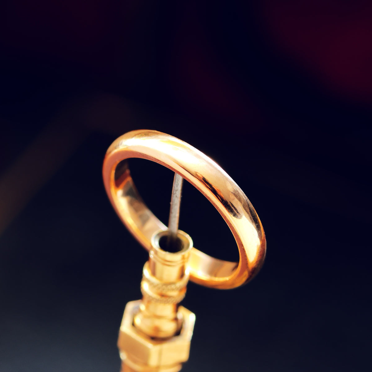 Vintage Date 1945 9ct Gold Utility Wedding Band