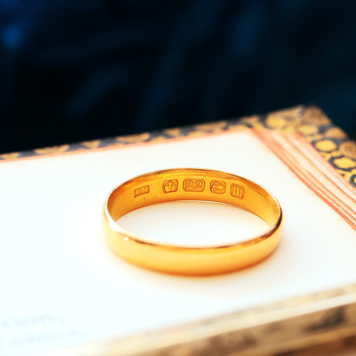Antique Date 1911 22ct Gold Wedding Ring