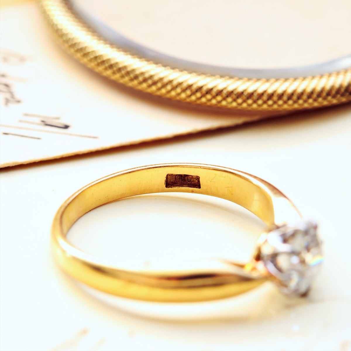 Ethereal Antique 'Tiffany' Style Diamond Engagement Ring