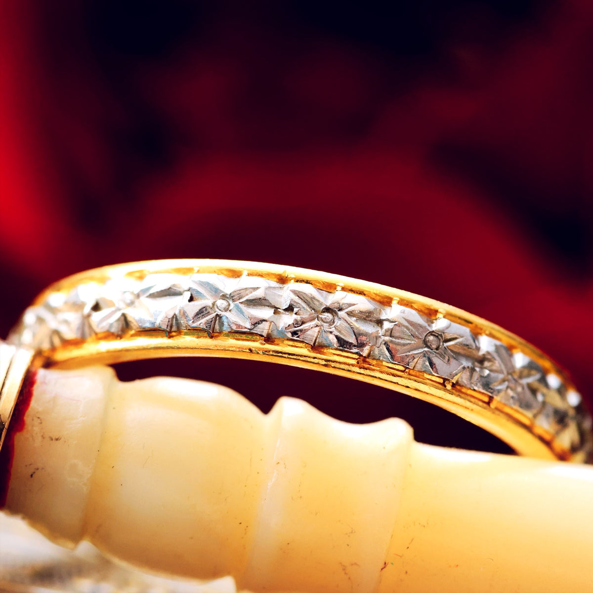 Vintage Size N Orange Blossom Wedding Band