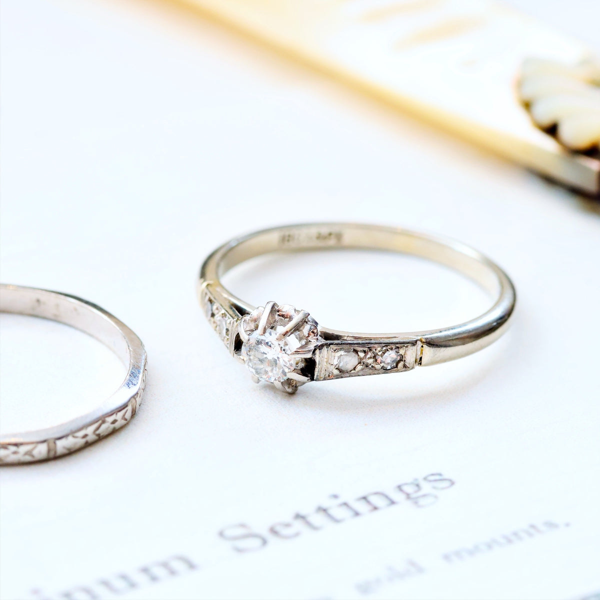 An Adorable Little Vintage Diamond Engagement Ring