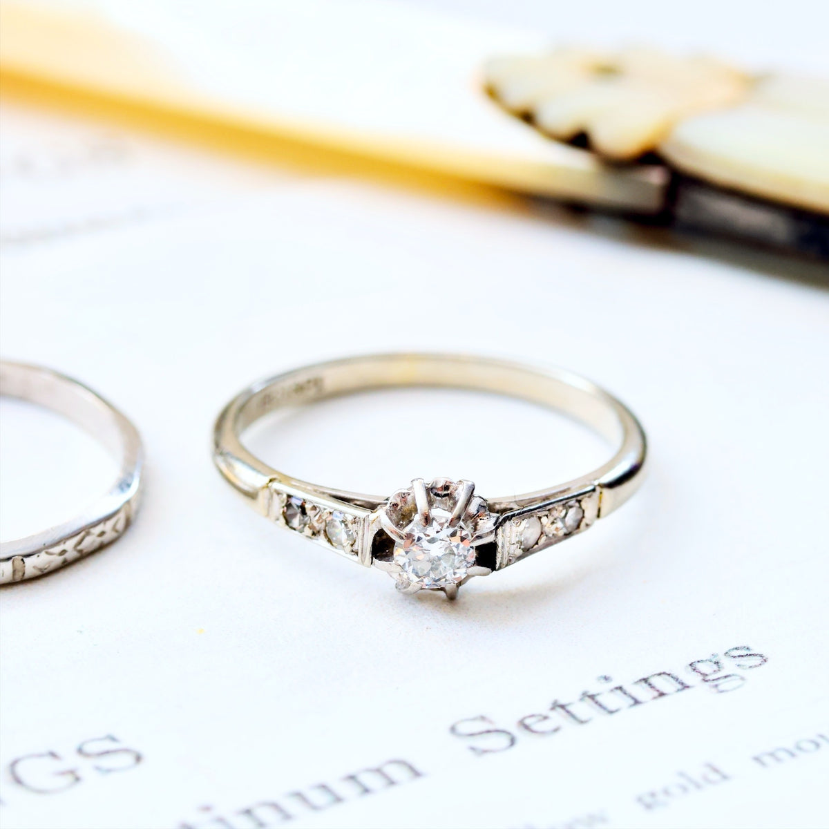 An Adorable Little Vintage Diamond Engagement Ring