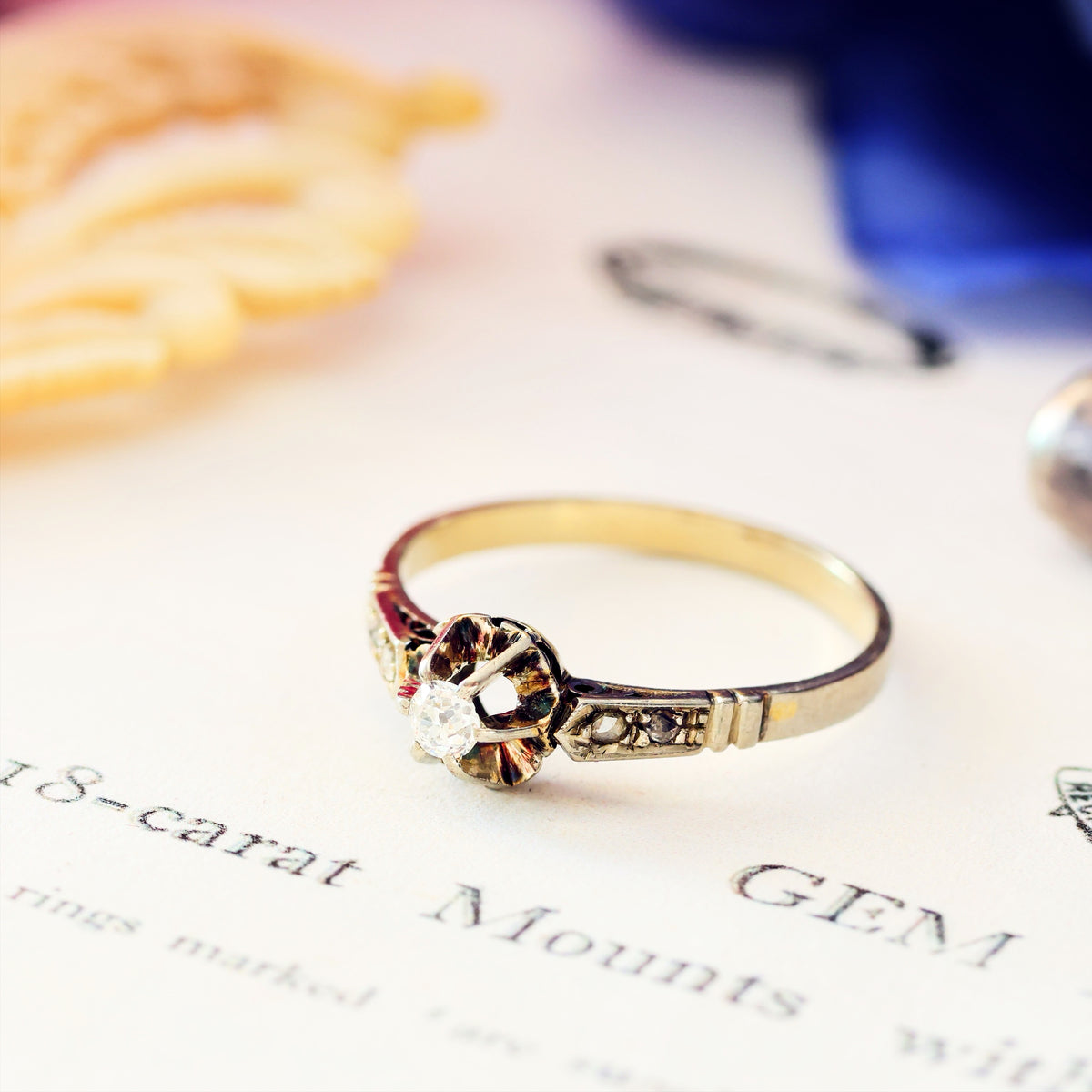 Vintage Art Deco Diamond Engagement Ring