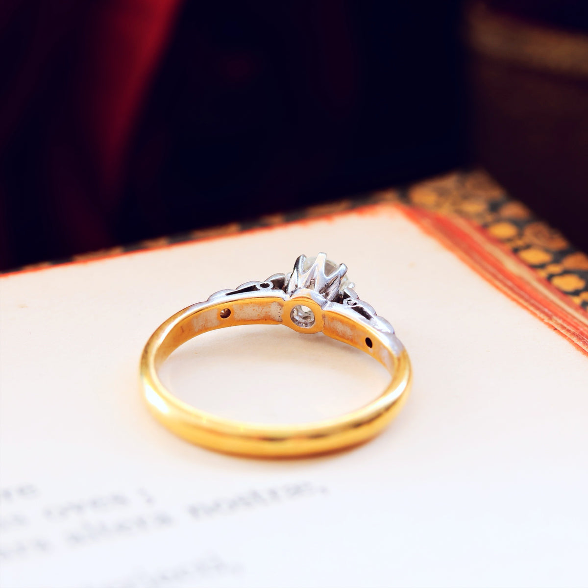 Finest Quality Vintage Diamond Engagement Ring