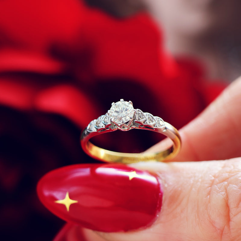 Vintage Diamond Engagement Ring