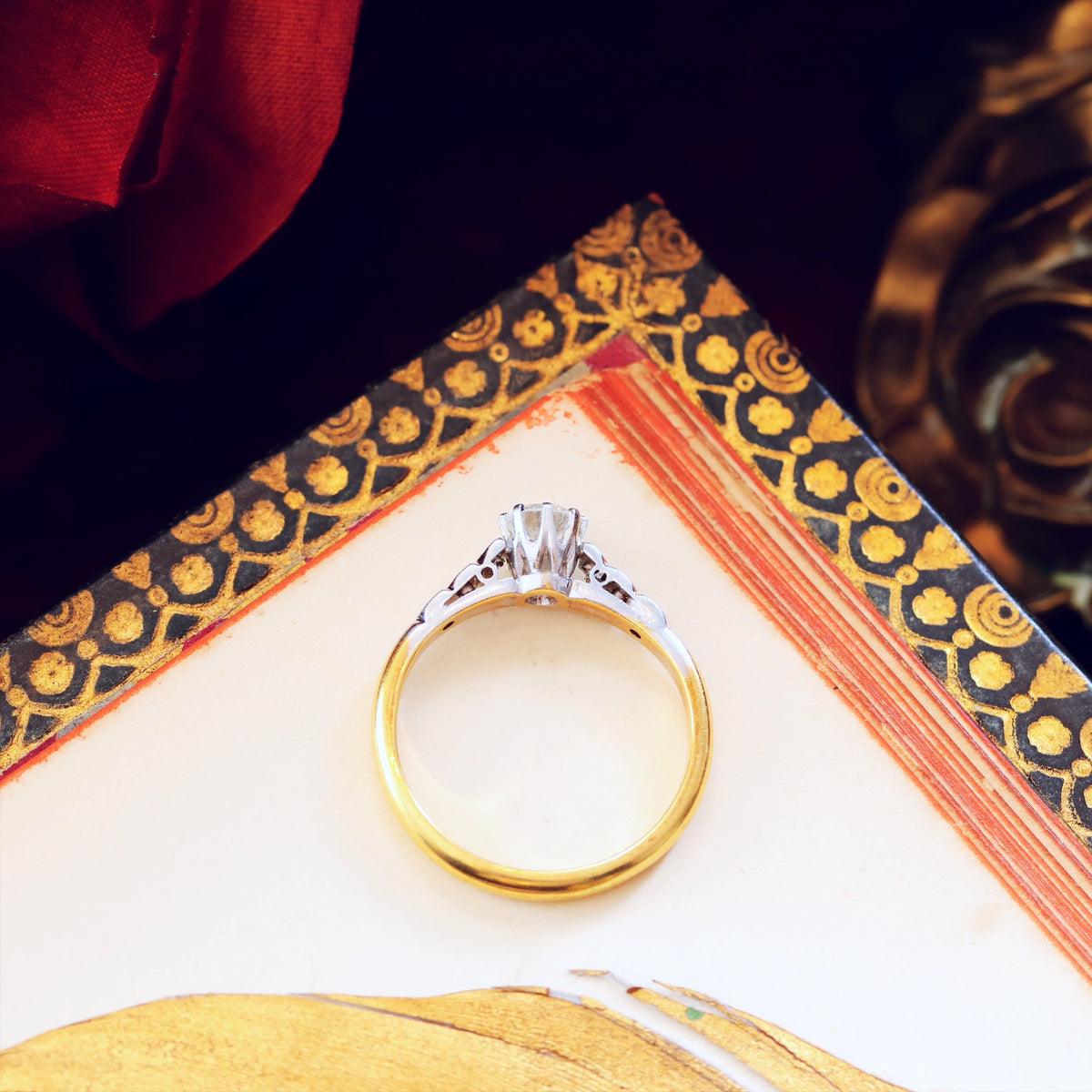 Finest Quality Vintage Diamond Engagement Ring