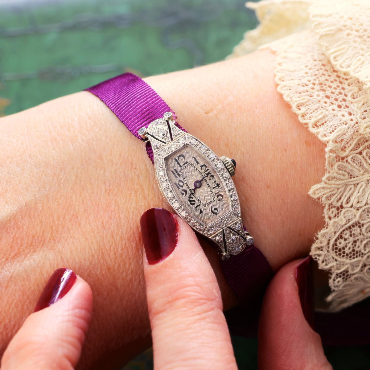 Quite Fabulous Vintage Art Deco Diamond Cocktail Watch