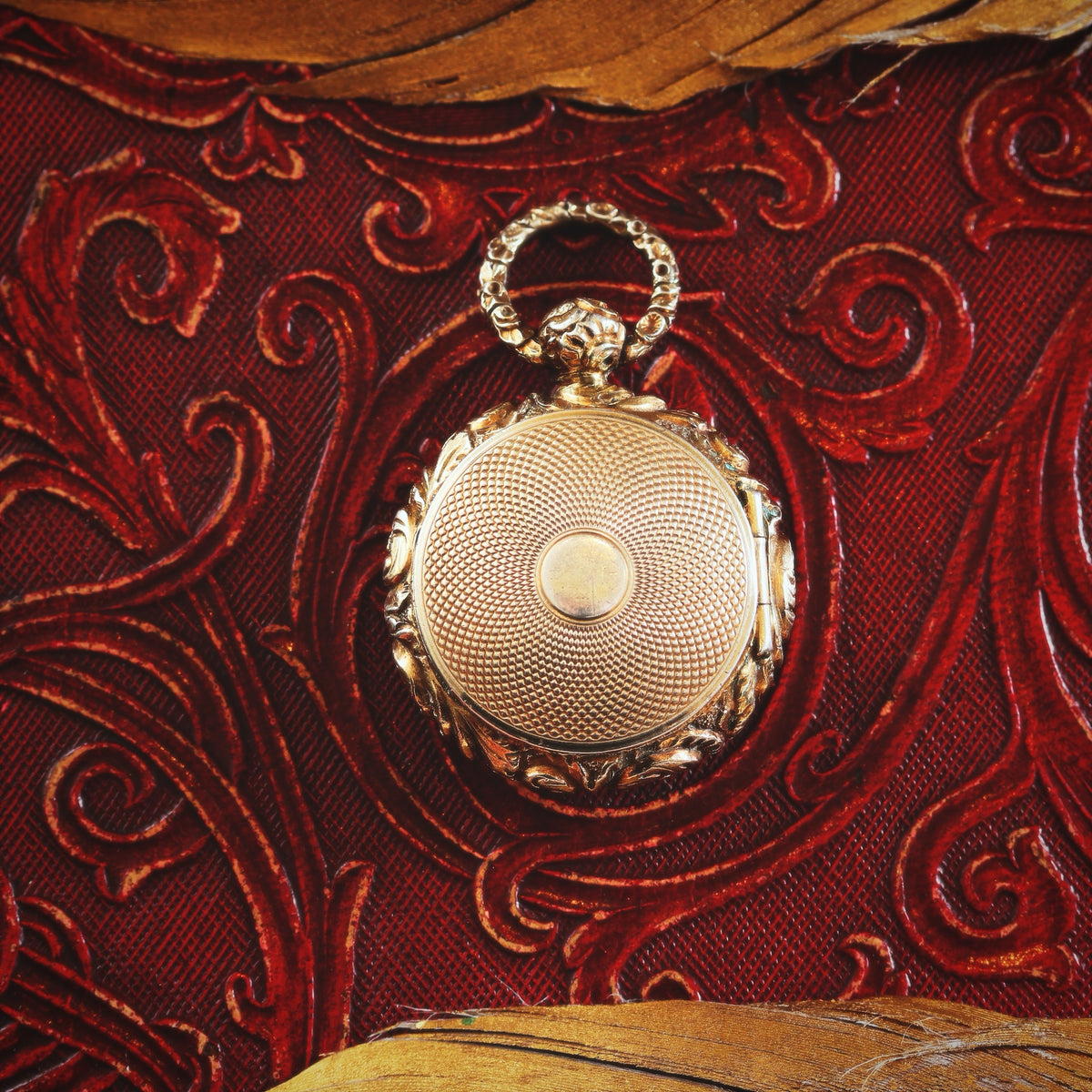 Scarce Date 1821 Georgian Silver Gilt Locket Vinaigrette