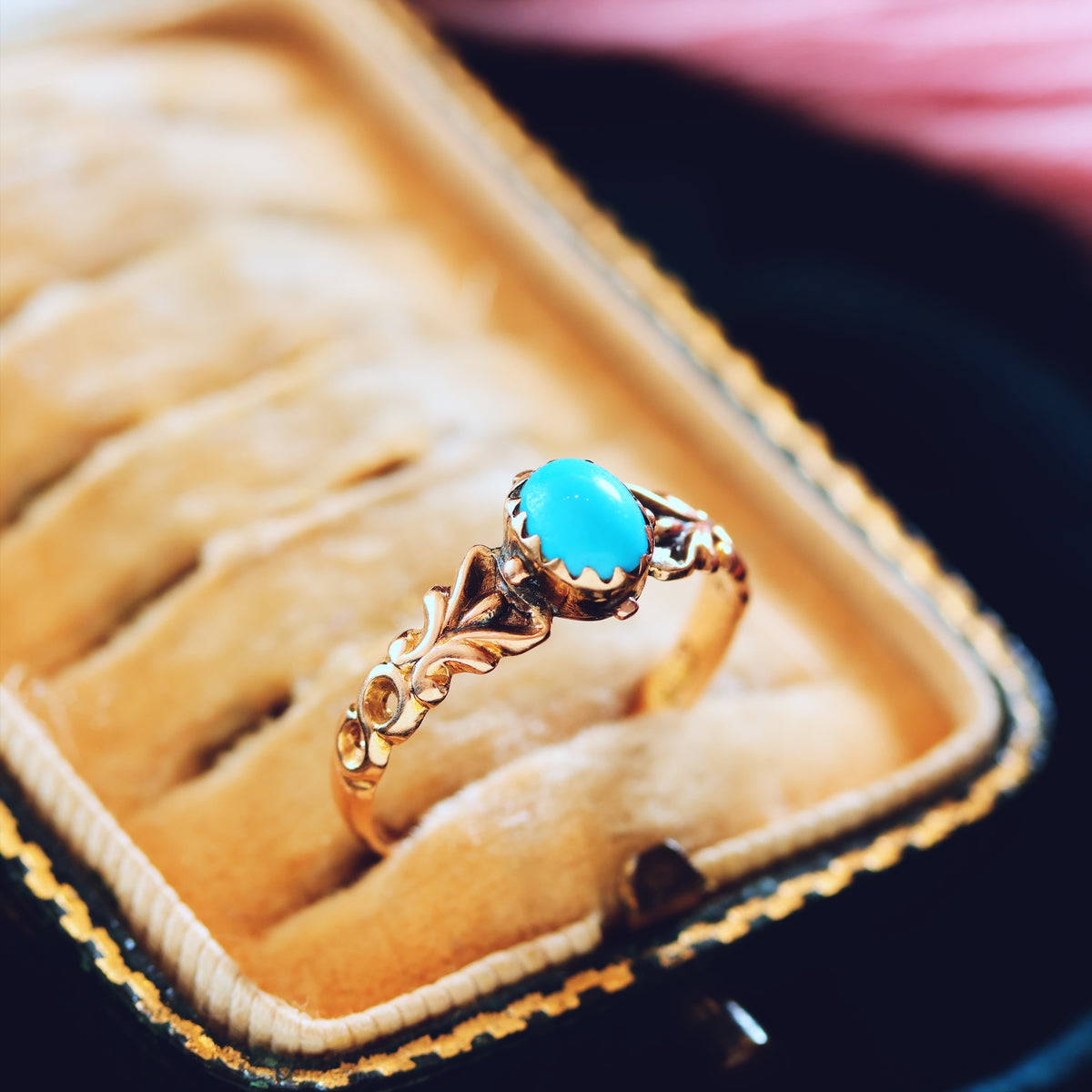 Petite Date 1892 Persian Turquoise Ring