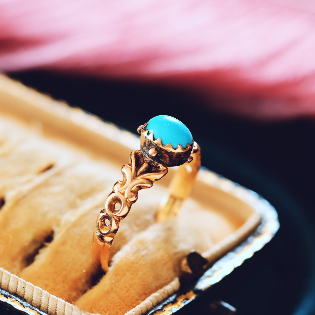 Petite Date 1892 Persian Turquoise Ring