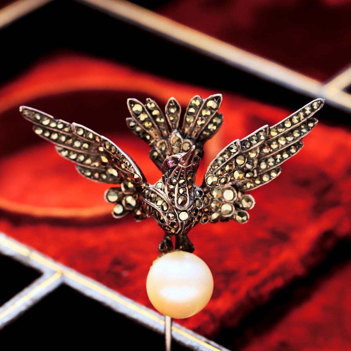A Most Splendid Antique Winged Wonder Stick Pin