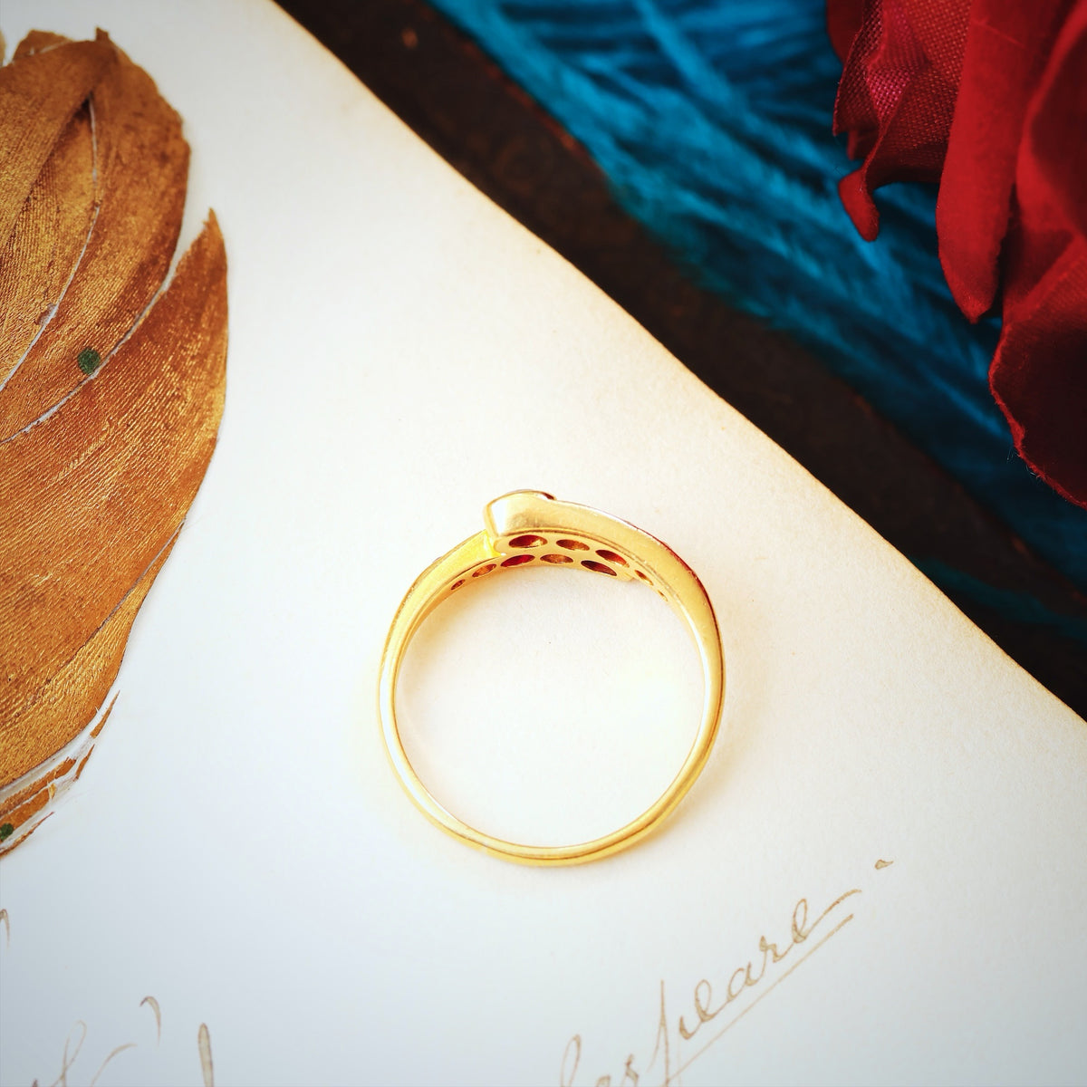 Exquisite Antique Edwardian Ruby & Diamond Ring