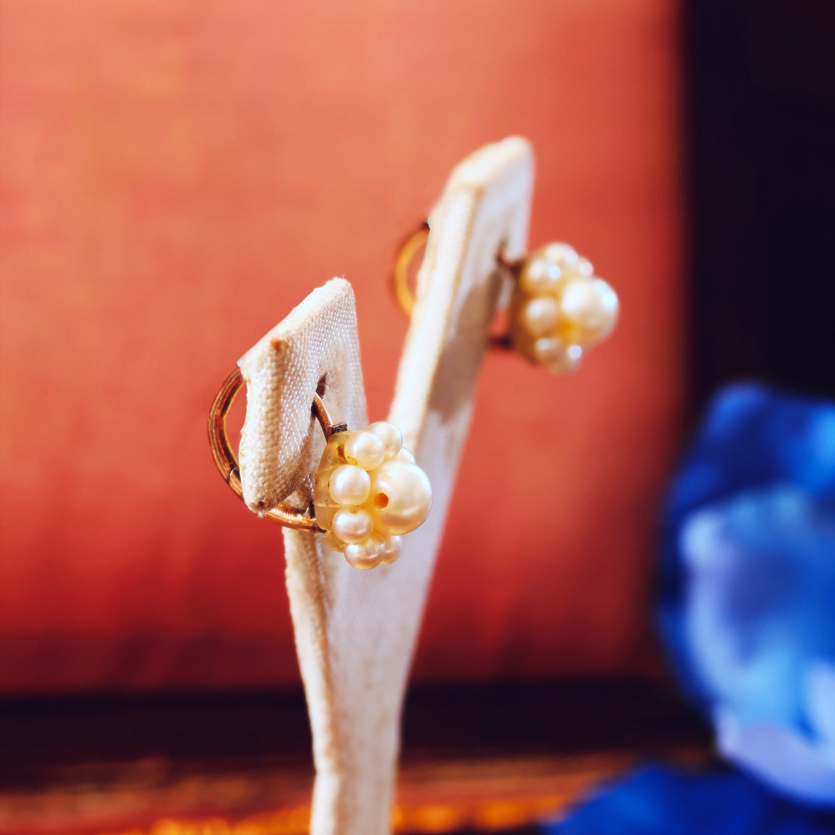 Rare Antique Georgian Natural Pearl Earrings