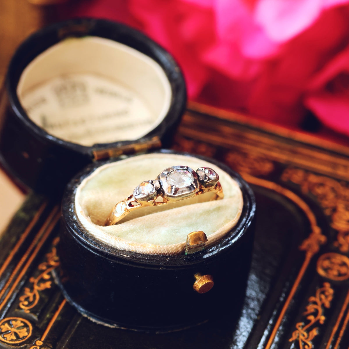 Georgian Revival Rose Cut Diamond Ring