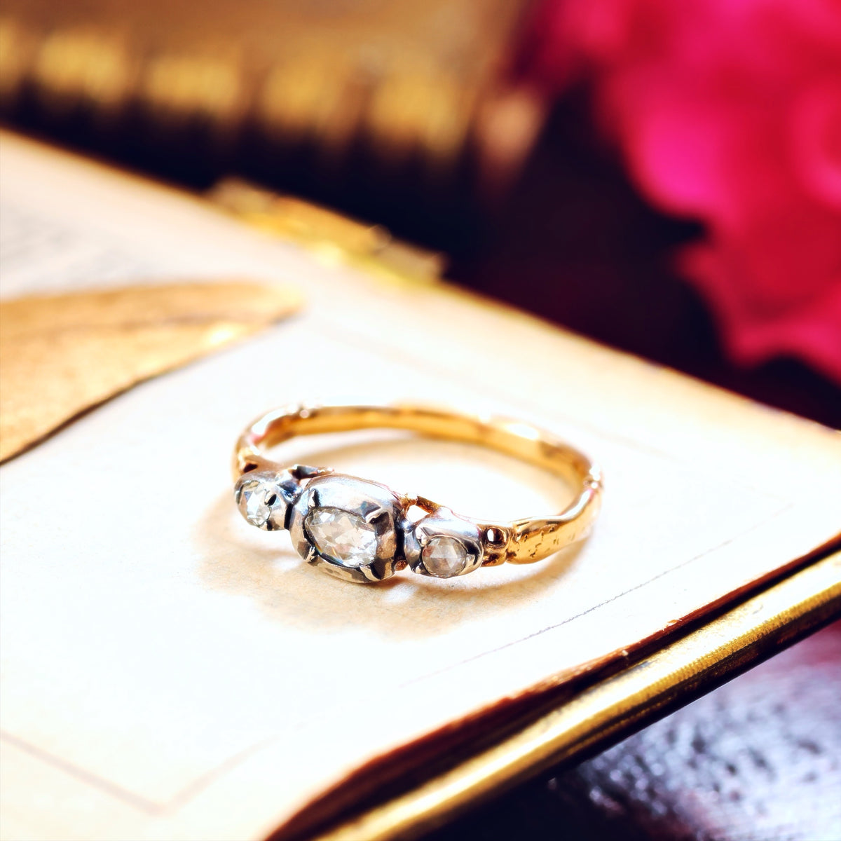 Georgian Revival Rose Cut Diamond Ring
