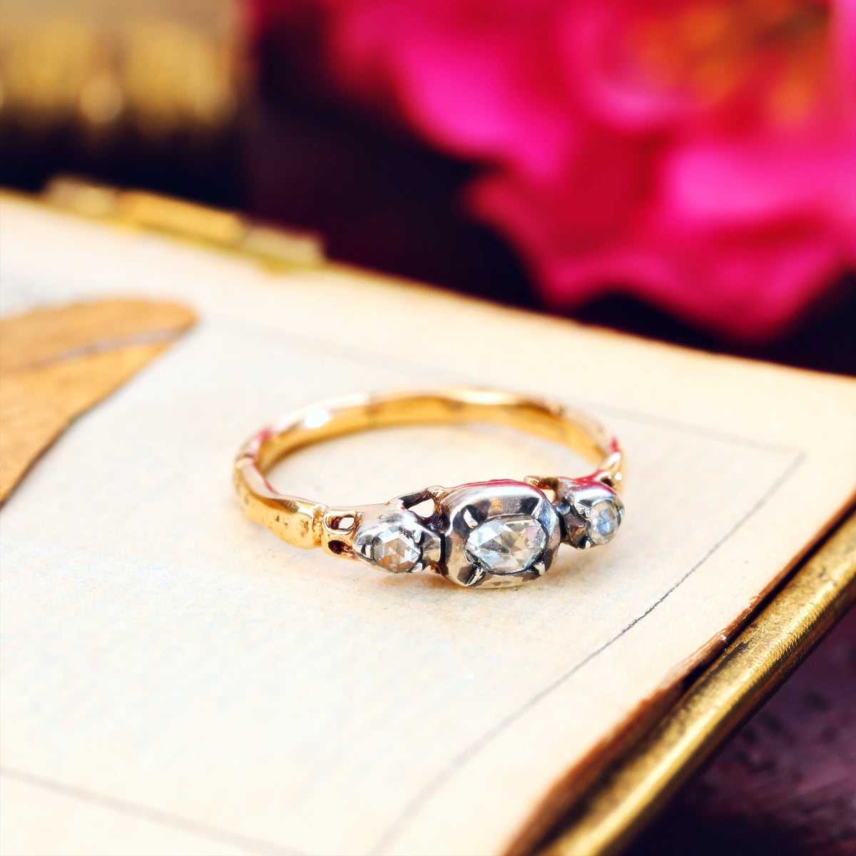 Georgian Revival Rose Cut Diamond Ring