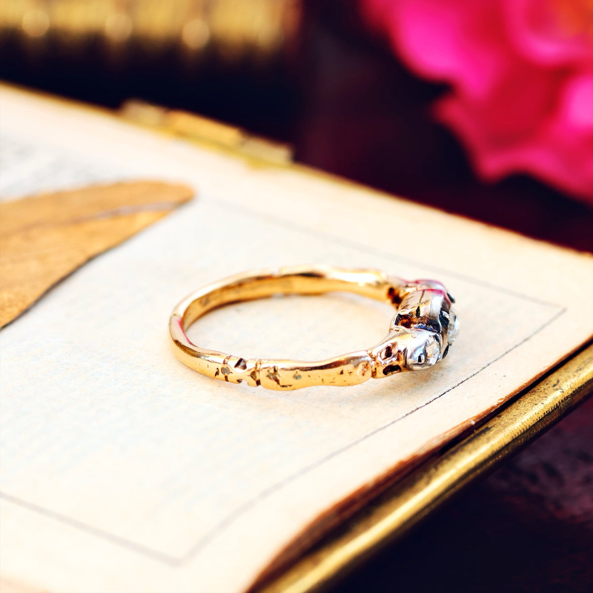 Georgian Revival Rose Cut Diamond Ring