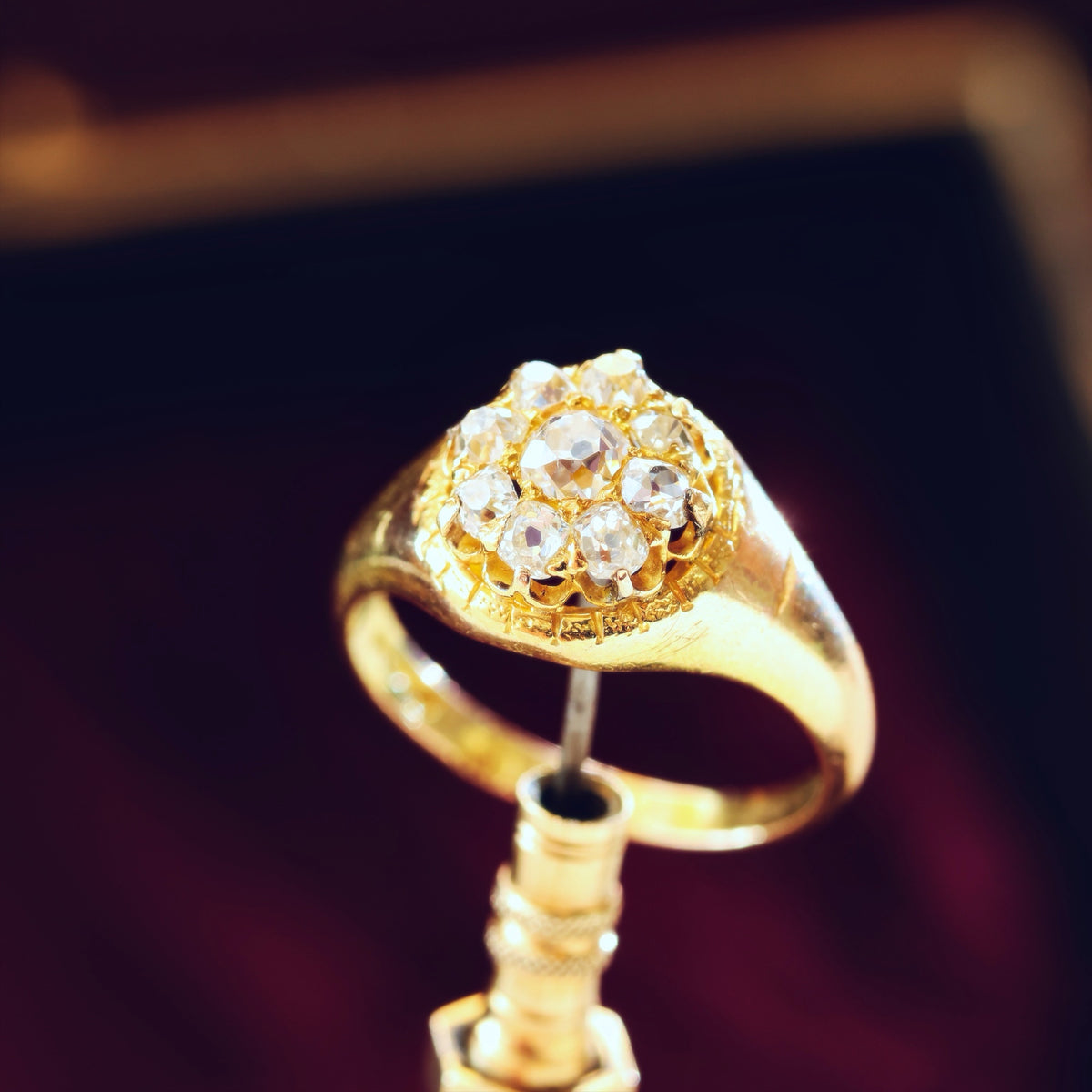 Romantic Love! Mid Victorian Diamond Engagement Ring