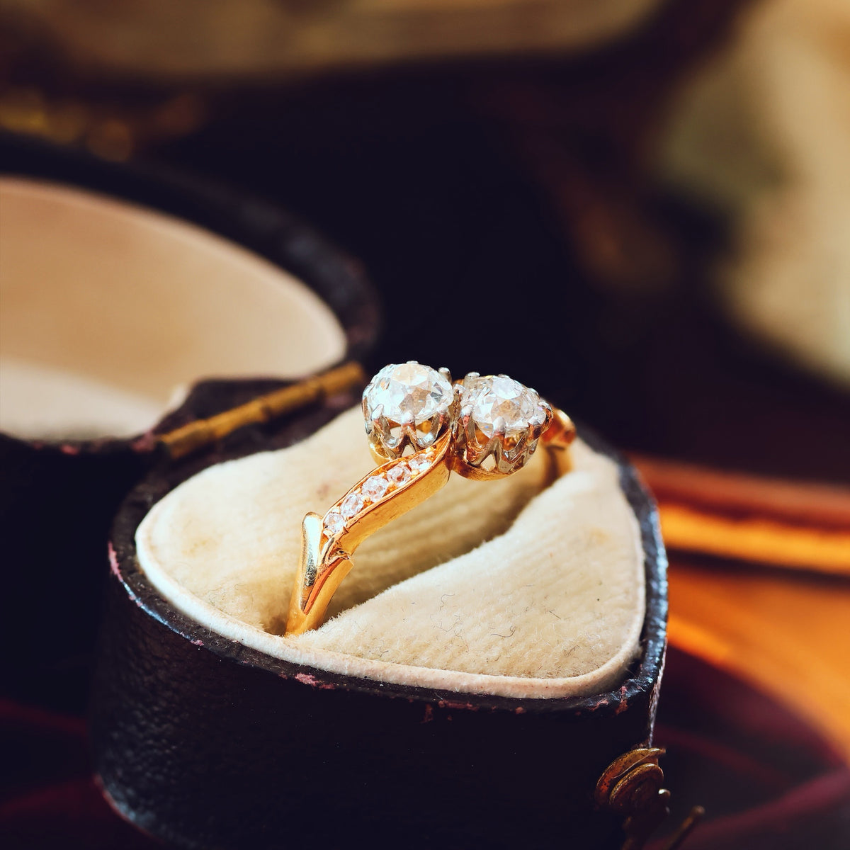 Romantic Antique 'Toi et Moi' Diamond Engagement Ring
