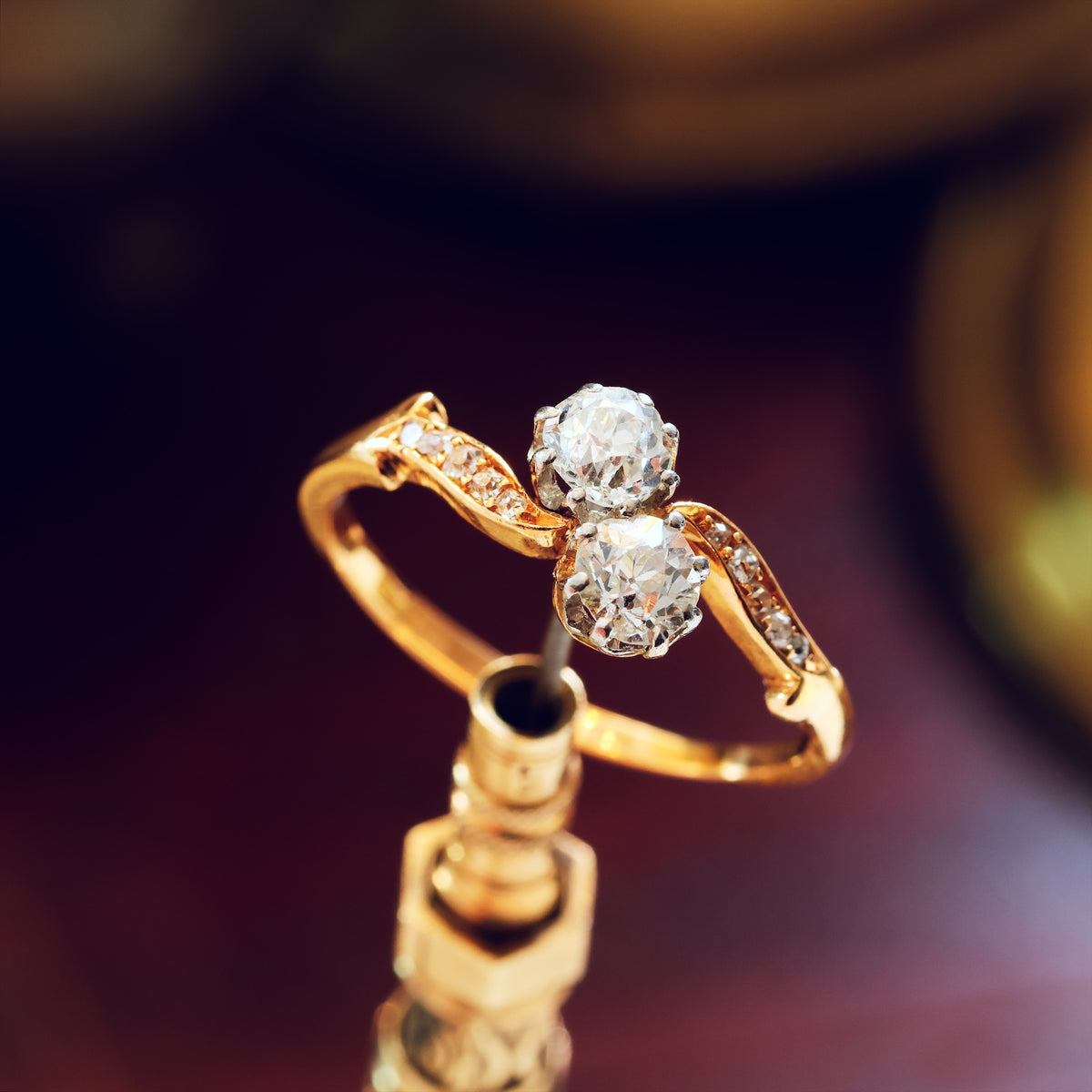 Romantic Antique 'Toi et Moi' Diamond Engagement Ring