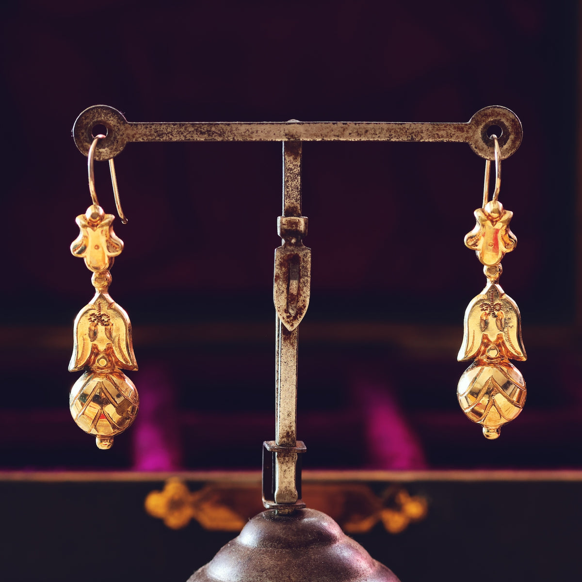 Archaeological Revival Victorian Dangle Earrings