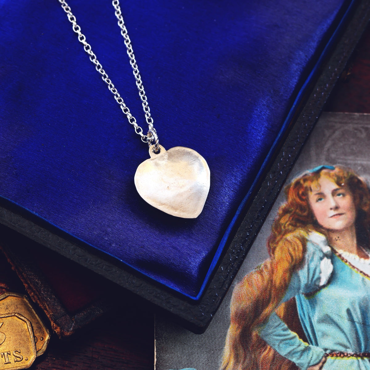 Antique Victorian Scottish Agate Heart Pendant