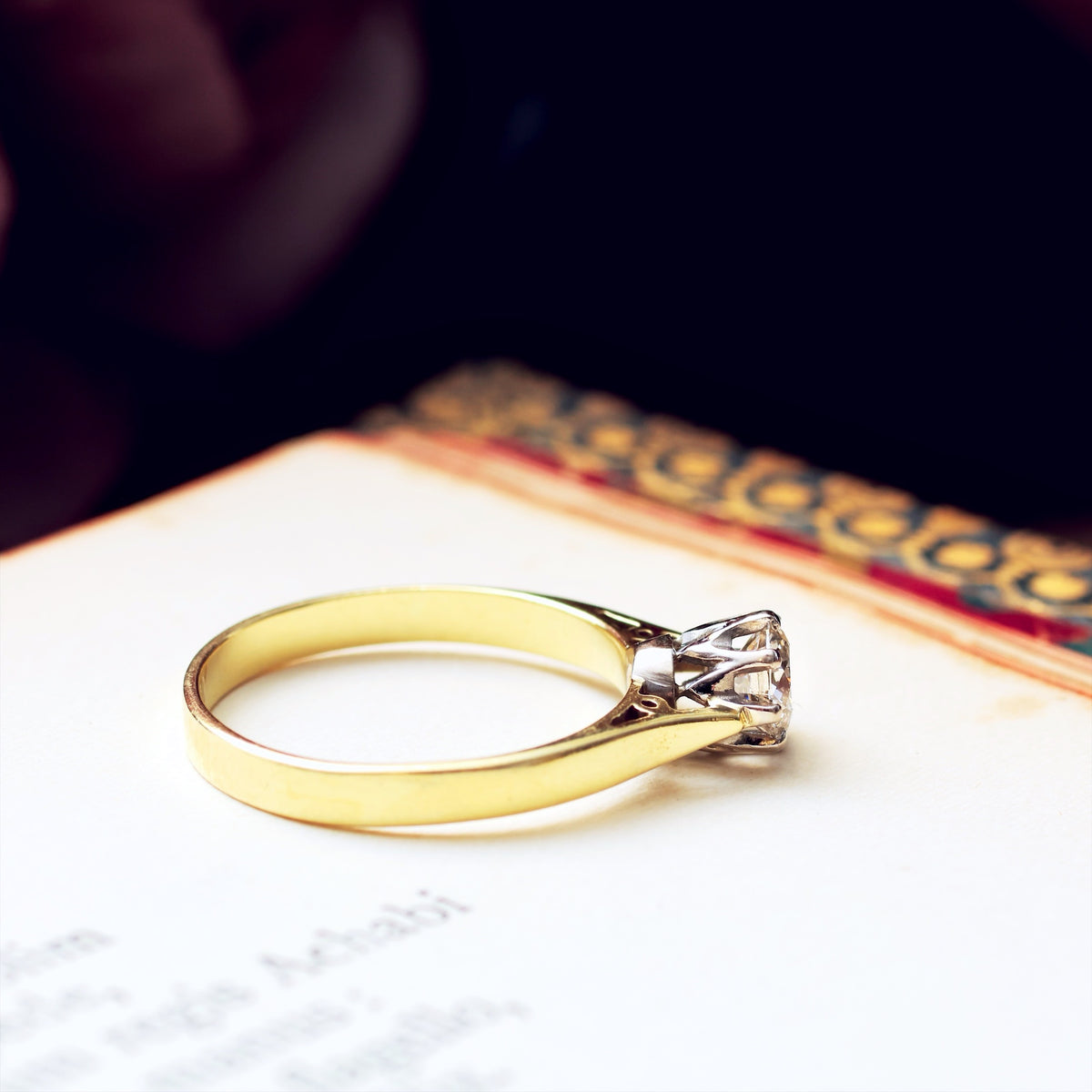 Classic Vintage Date 1981 Diamond Engagement Ring