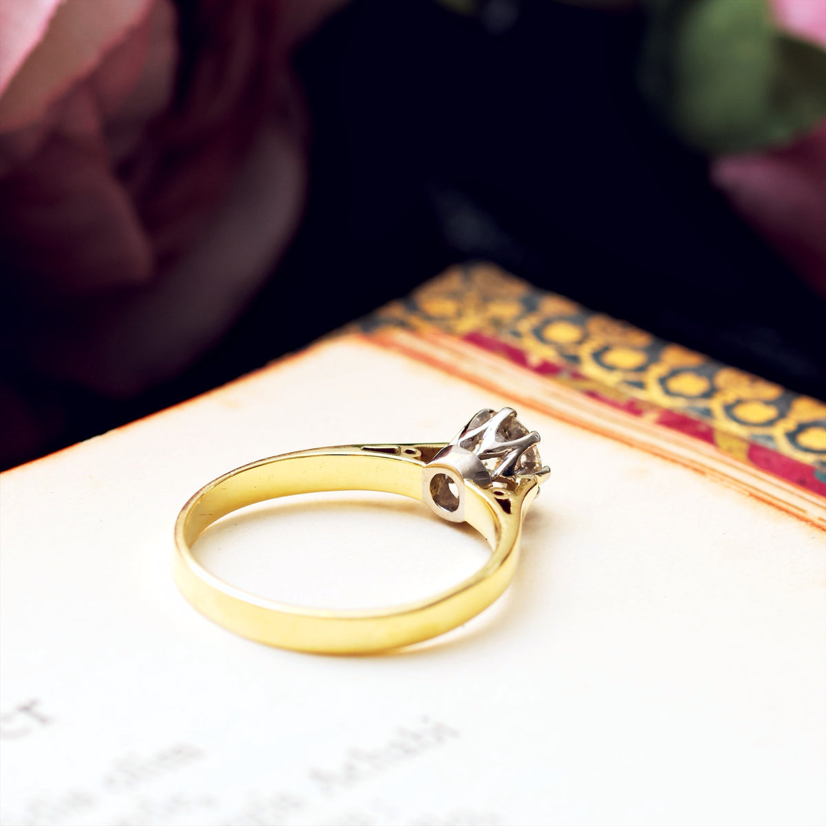 Classic Vintage Date 1981 Diamond Engagement Ring