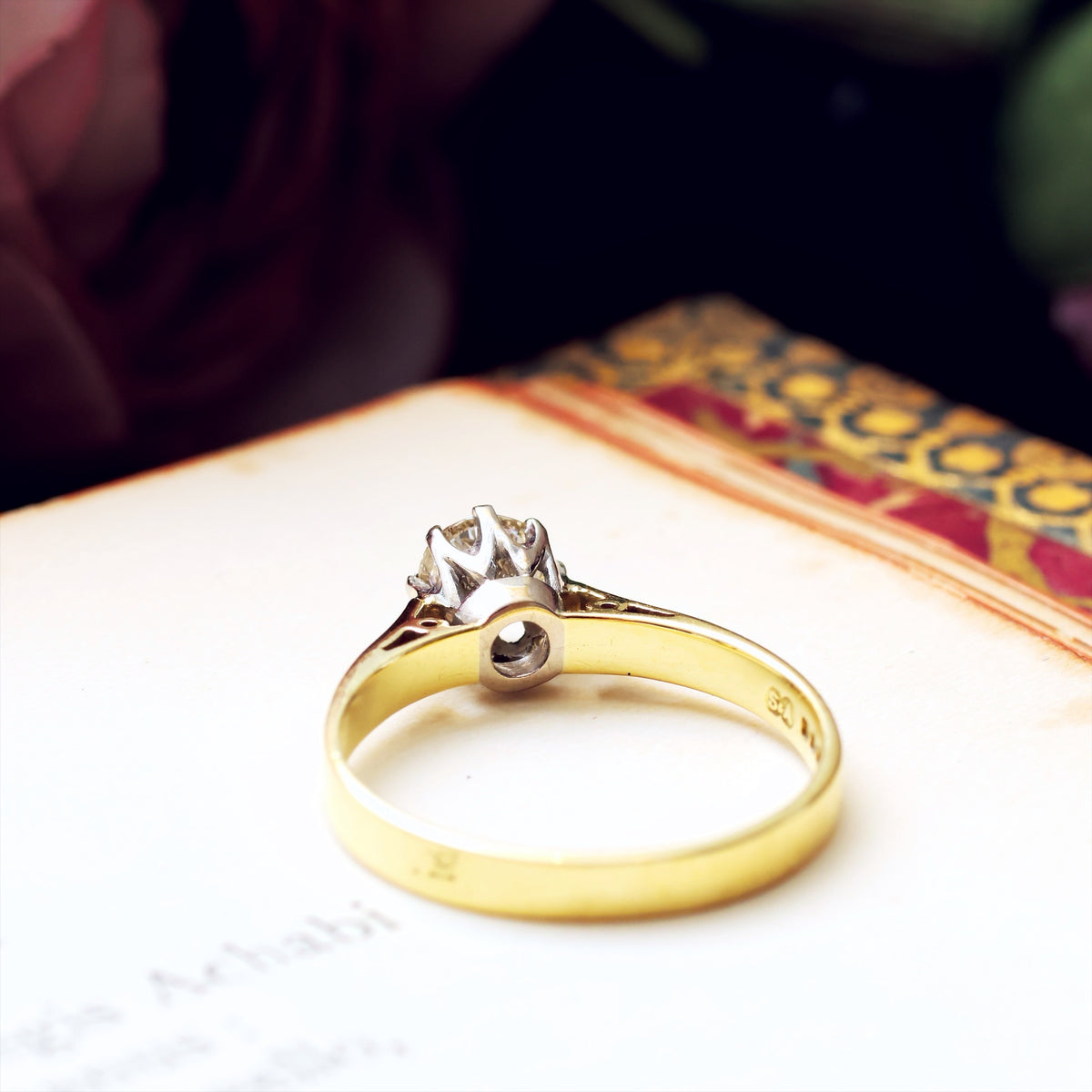 Classic Vintage Date 1981 Diamond Engagement Ring
