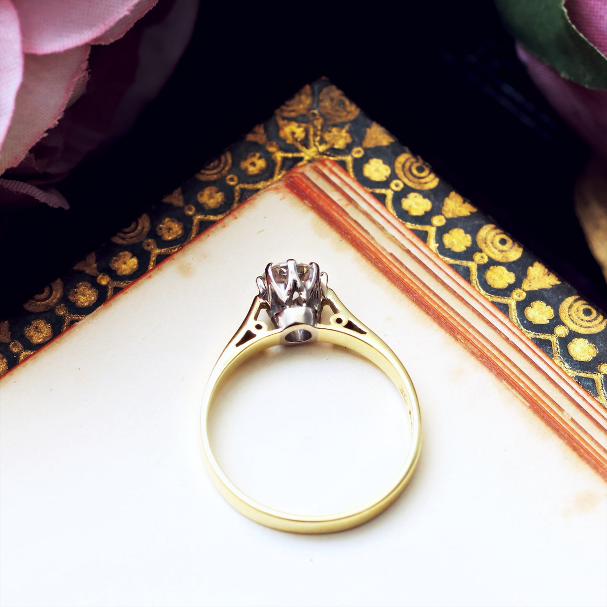 Classic Vintage Date 1981 Diamond Engagement Ring