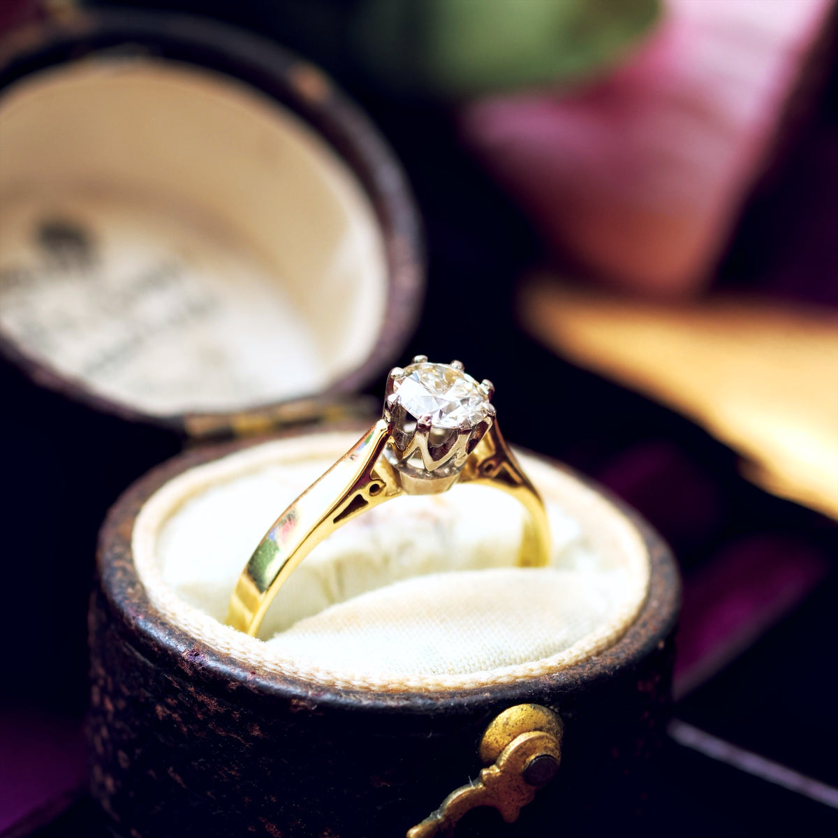 Classic Vintage Date 1981 Diamond Engagement Ring