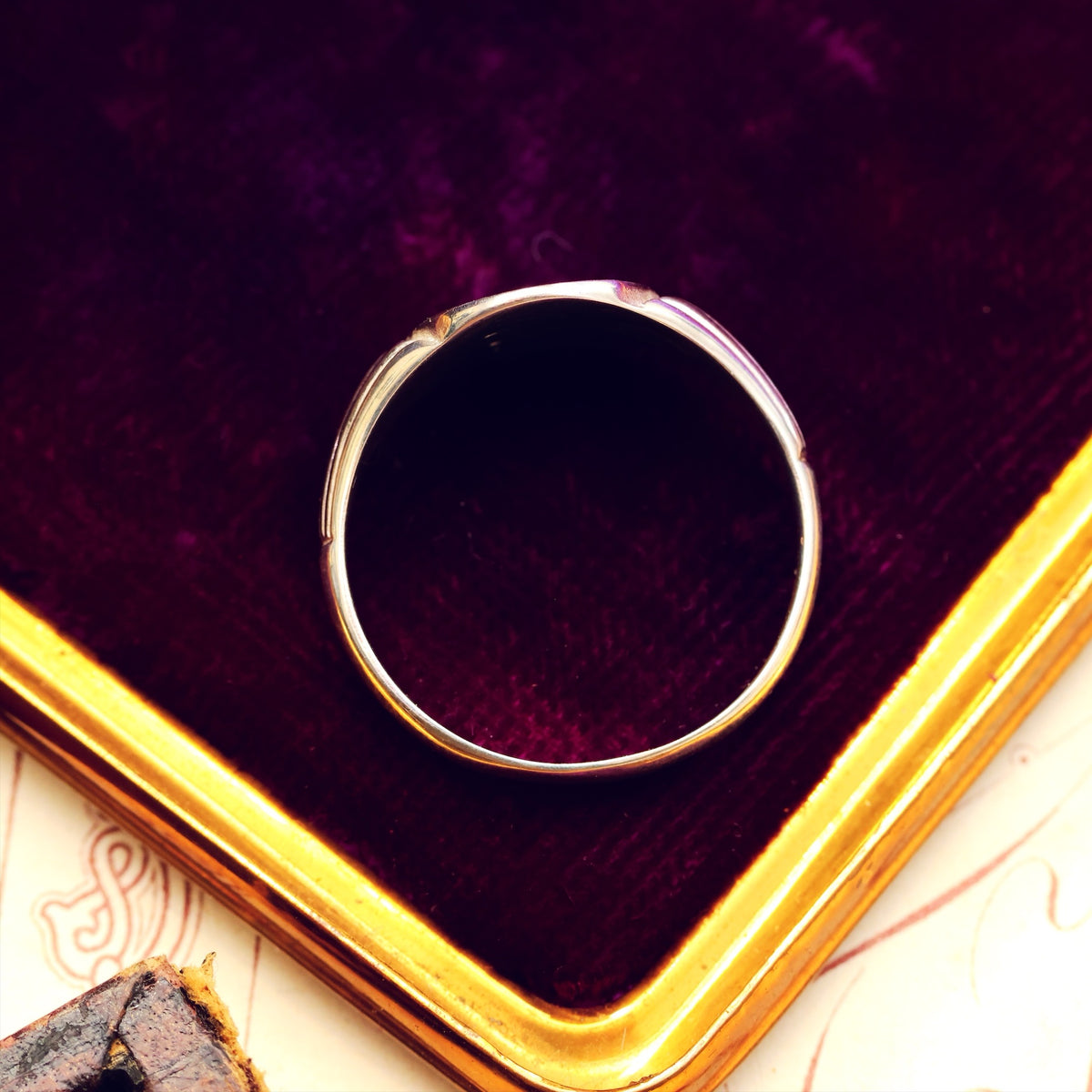 Vintage Styled Recycled Silver Signet Ring